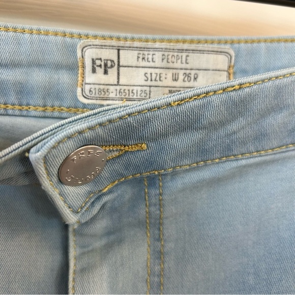 Free People Hippie 70s Bell Bottoms Flare Jeans Retro Size 26 - Picture 14 of 15